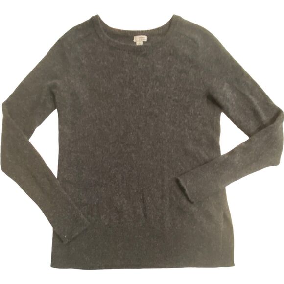 Halogen 100% Cashmere Womens Size Small sweater plush gray crew neck S Soft Warm - Picture 1 of 4